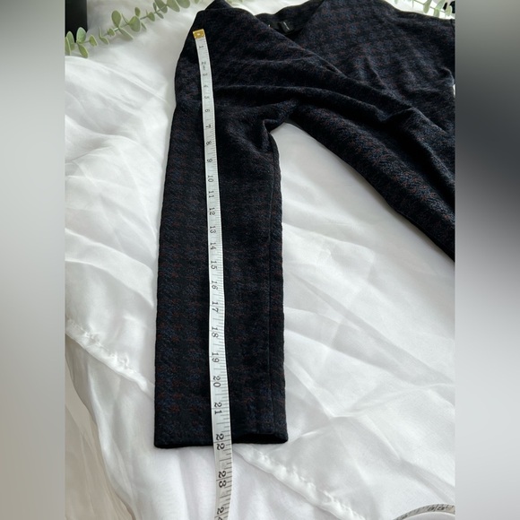 Theory Long Sleeve Houndstooth Jacquard Plaid Sheath Dress Dark Currant S Petite - Picture 8 of 13